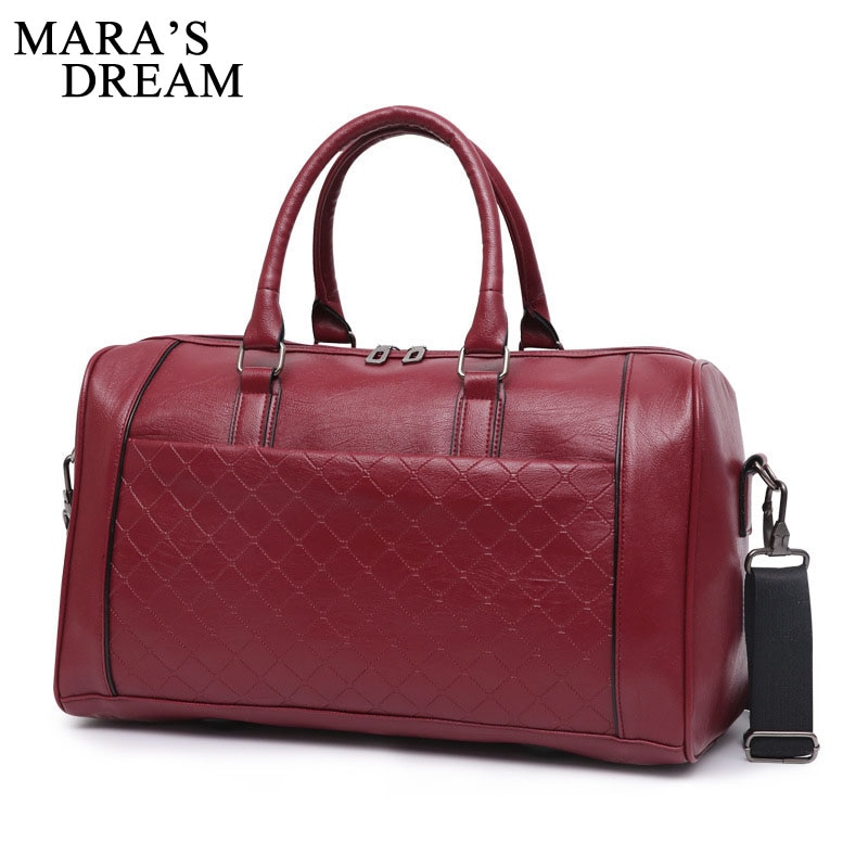 Il Sogno di mara unisex borsa da viaggio Nuovi Uomini di alta qulity cuoio dell'UNITÀ di elaborazione di grande capacità sacchetto di immagazzinaggio impermeabile casuale Degli Uomini e delle donne del sacchetto