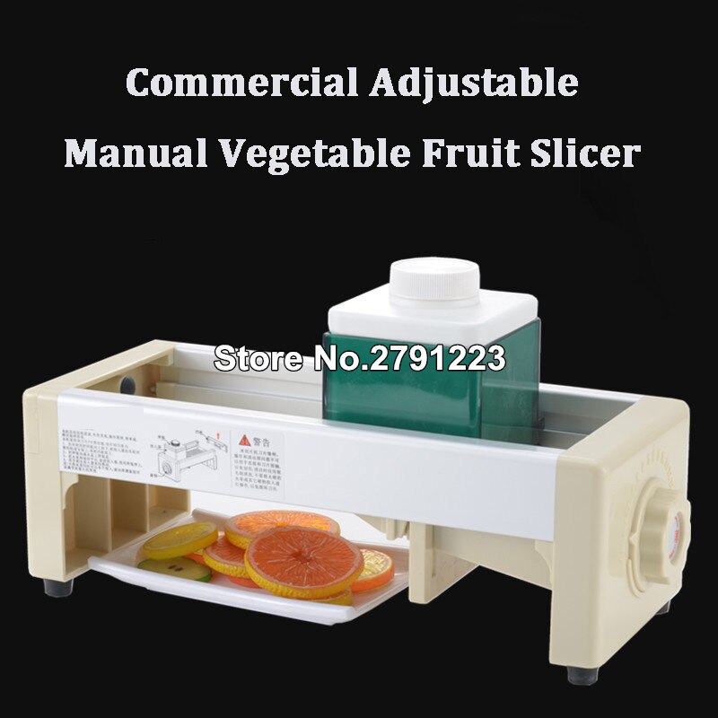 Fruit Slicer Manual Lemon Grapefruit Slicer Onion Tomato Vegetable Julienne Cutter Commercial Adjustable Mandoline Slicer