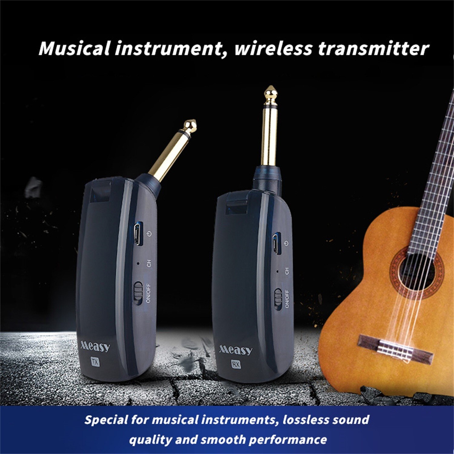 Draadloze Transceiver Audio Zender Elektronische Guitar Wireless System Oplaadbare Gitaar Zender # G30