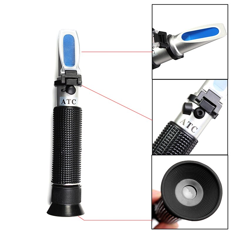 Salinity Meter Refractometer Water Reader Marine 0~100 percent Salt Aquarium Tester --M25