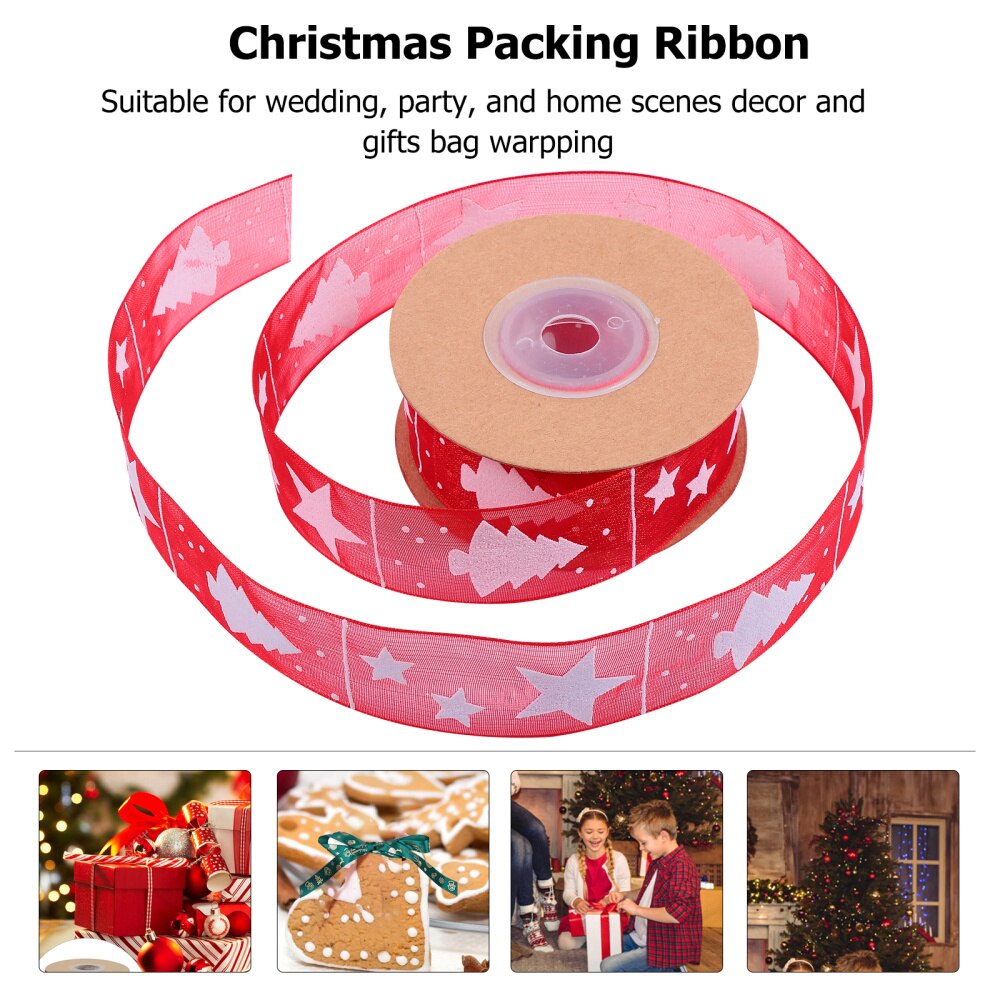 1 Roll of Decorative Transparent Wrapping Ribbon for Party