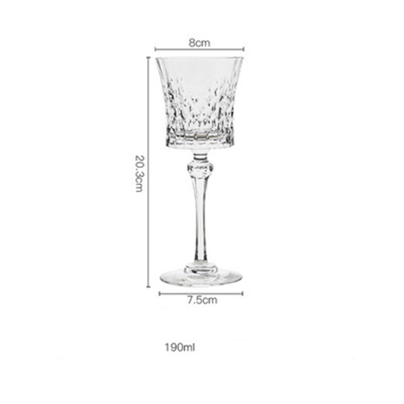 1Pcs Romantische Liefde Serie Beker Loodvrij Kristal Vintage Rode Wijn Glas Champagne Whiskey Cup Fans platte Cup