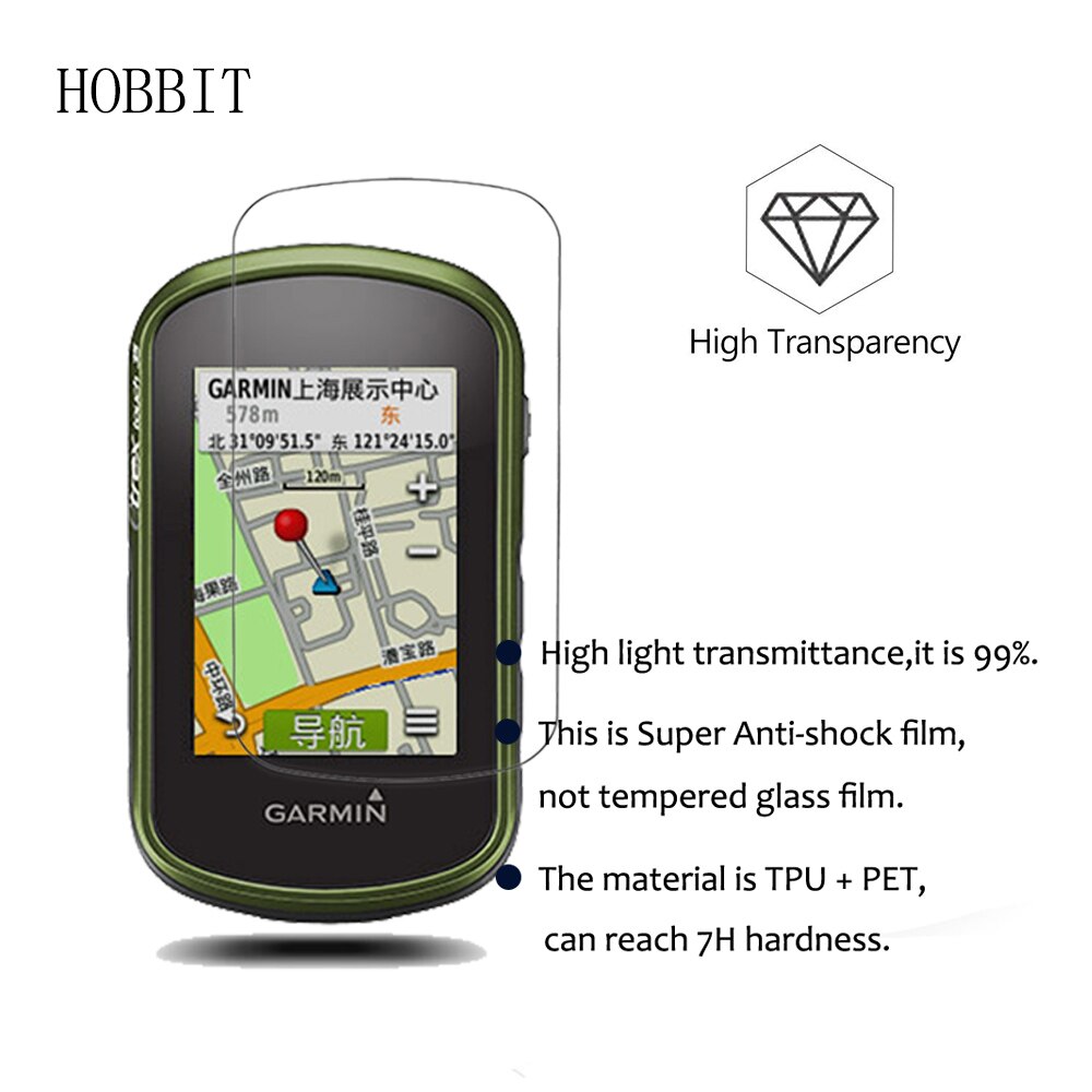 3 pakke til garmin etrex ta på 25 35 35t fotturer håndholdt gps navigator eksplosjonssikker skjermbeskytter høy klar anti-sjokk film