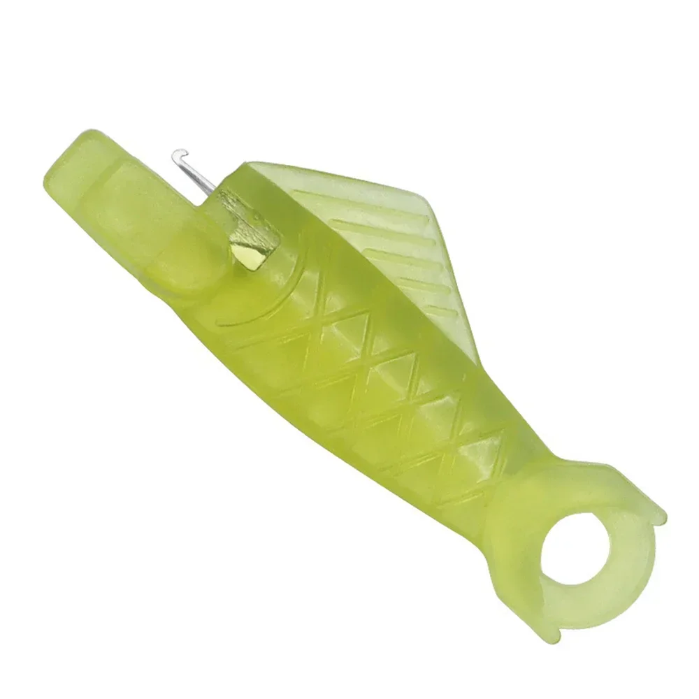 Mini Automatic Needle Threader With Hook Plastic Needle Sewing Machine Insertion Elderly Quick Changer Craft Accessories: XL / Orange