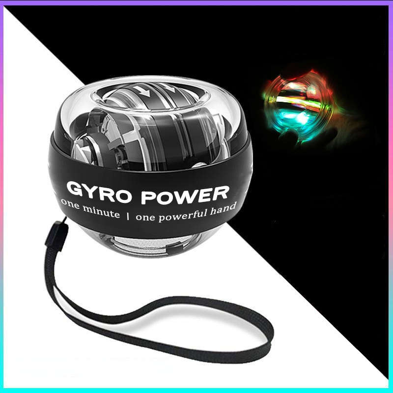 LED Wrist Power Hand Ball Self-starting Powerball with Counter Arm Hand Muscle Force Trainer Exercise Equipment Exercising: Green
