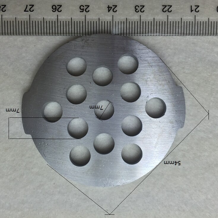 2 stk / parti kødkværn plade gitter kødkværn reservedele hakket plade 4mm 7mm celle til moulinex  hv2 hv3 hv4 hv6 grill