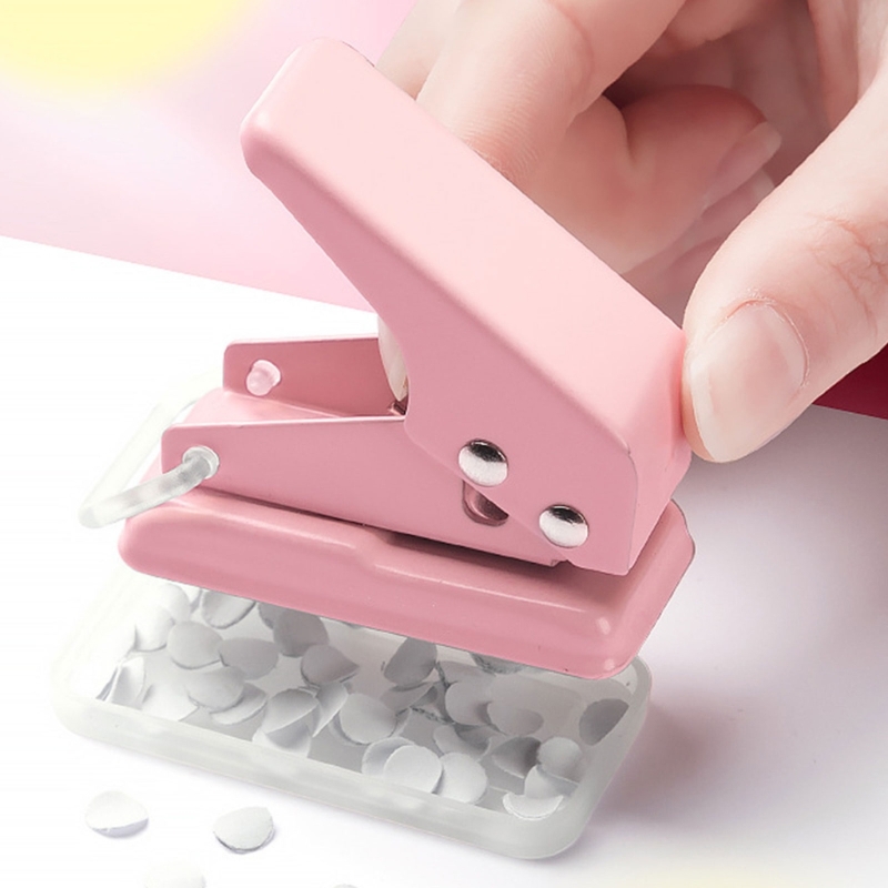 Punzonatrice per carta portatile Perforatrice a un foro Punzonatrice a foro singolo Punzonatrice per fori piccoli Forniture per rilegatura scolastiche per ufficio per scrapbooking