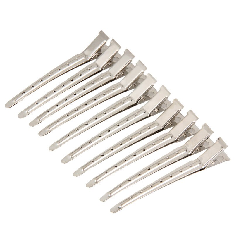 Juego de horquillas para peluquería de salón , pinzas de acero inoxidable para el pelo, herramientas de estilismo para el cabello, pasadores artesanales, accesorios para sombreros, 10 Uds.