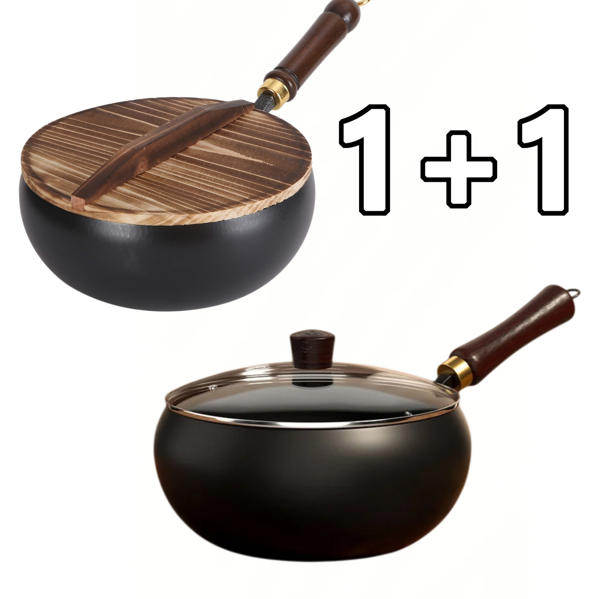 Uncoated Big Belly Pot Hand-Made Iron Pot Household Cooking Pot Non-Stick Pot Kitchen Gas Stove Induction Cooker Universal: green