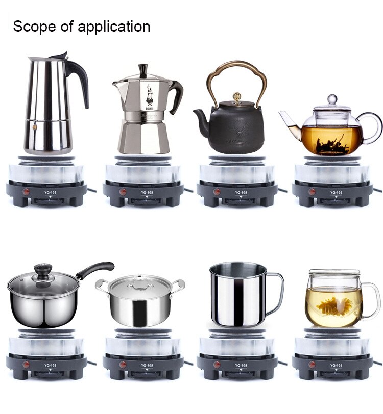 220V Multifunctional Electric Heater Stove Milk Water Coffee Heating Furnace Electric Cooker 500W