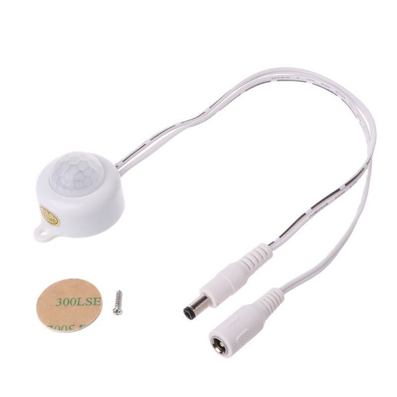 Human Body Infrared PIR Motion Sensor Switch DC 5-24V/5A With Plug For LED Strip