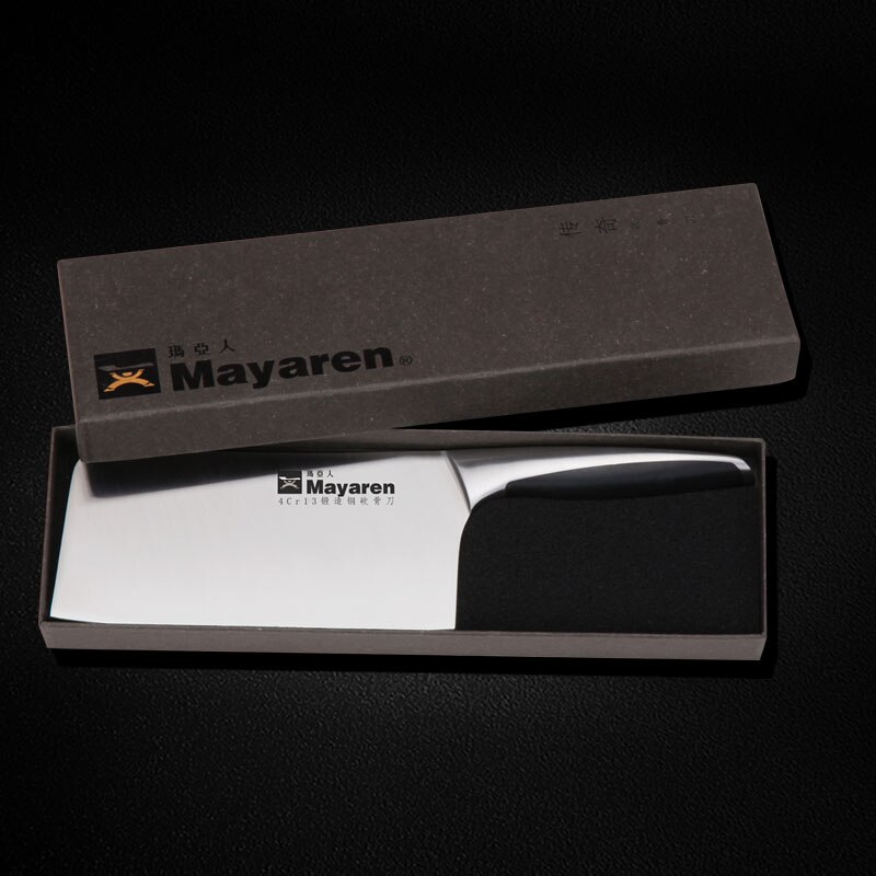 MAYA Stainless Steel Forged Kitchen Chop Bone Cut Meat Dual-purpose Knife Chef Cooking Knife Cleaver Chopper Knife
