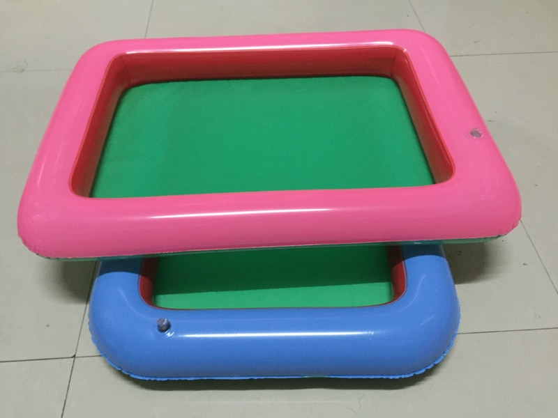 Inflatable Sand Tray Plastic Mobile Table For Children Kids Indoor Playing Sand Clay Color Mud Toys Accessories Multi-function