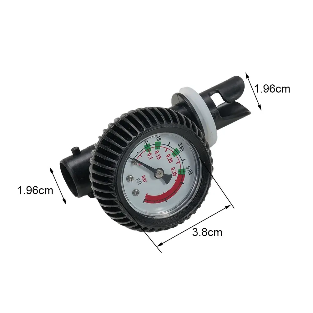 Sport funsf luftdruck manometer psi barometer manometer thermometer luft ventil für schlauchboot kajak wasserdichte boote acce