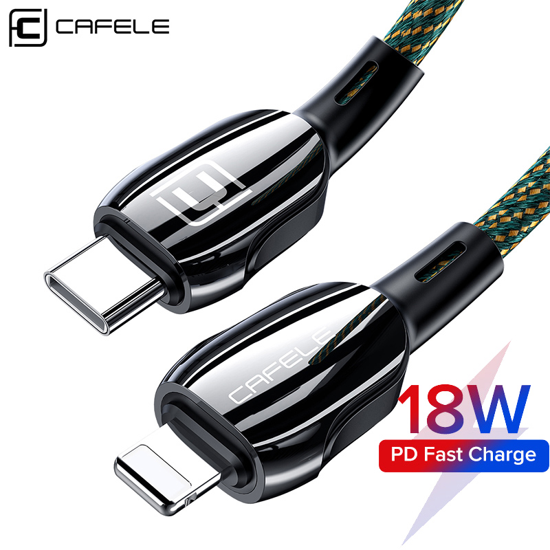 Cafele 18W USB C robić błyskawicy kabel ładujący robić iPhone 11 zawodowiec Xs Max X XR 8 plus kabel USB robić szybkiego ładowania PD kabel robić ładowarki