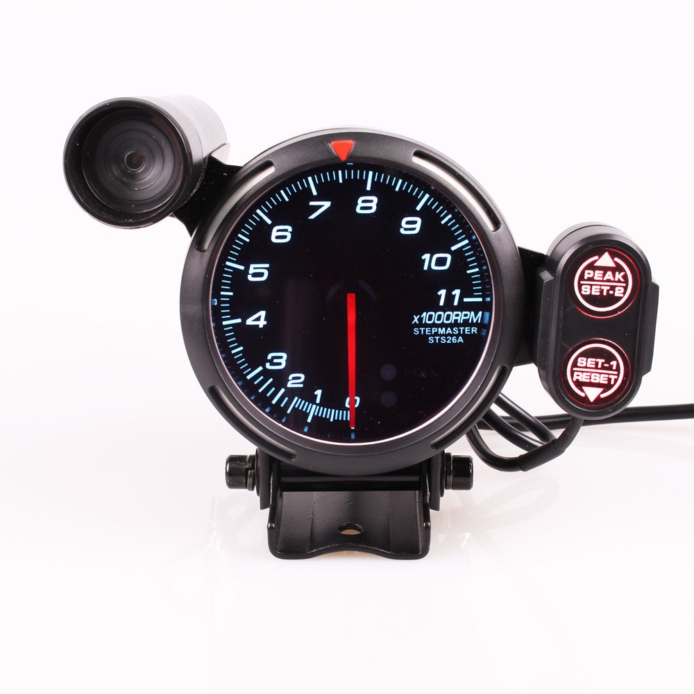 Difi BF Tachometer 3.75Inch 7 Colors 0-11000 RPM Gauge With Stepper Motor and Car Shift Light For Car Gauge