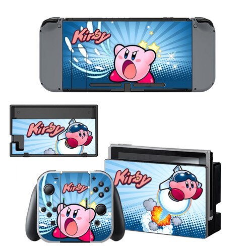 Gioco Kirby Autoadesivo Della Pelle del vinile per NintendoSwitch adesivi skin per Nintend Interruttore NS Console e Joy-Con Controller: YSNS0521