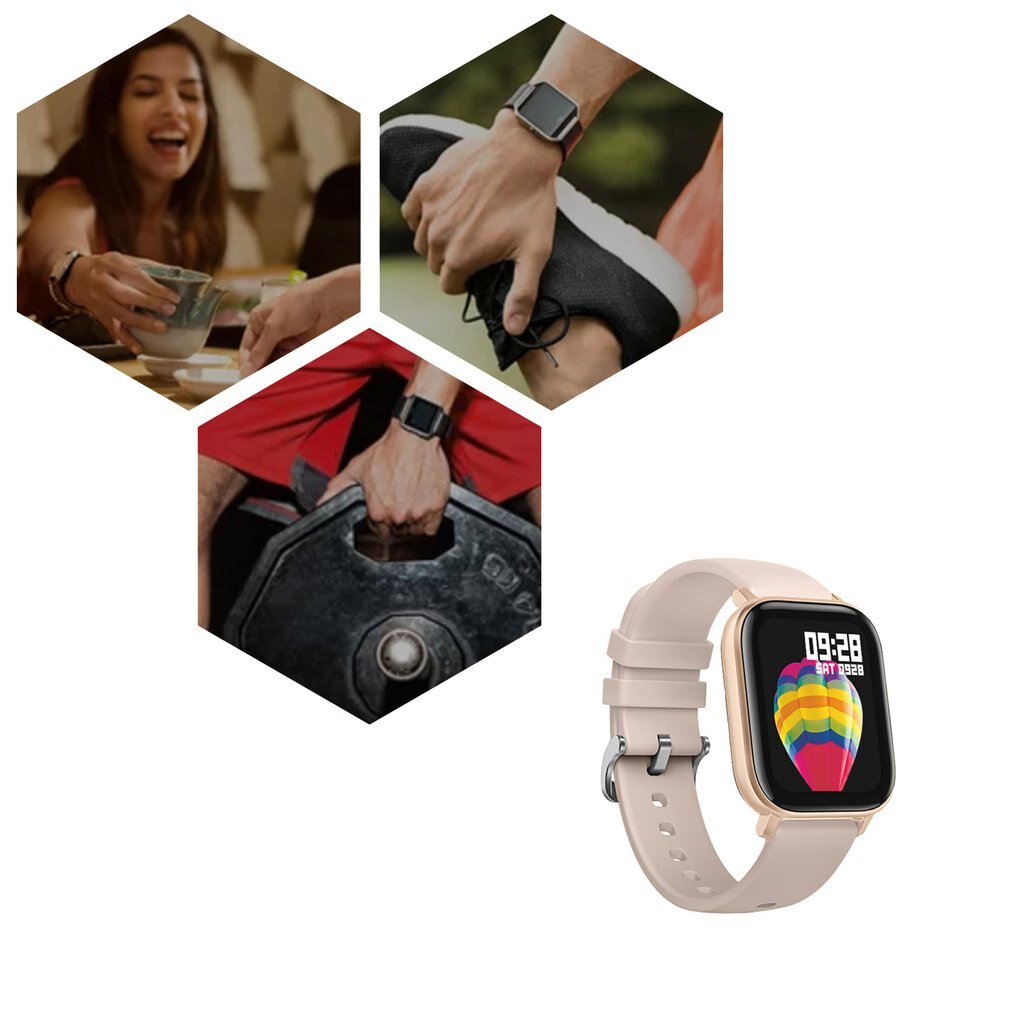 P8 IP67 Waterproof 1.4 Inch Full Touch Screen Heart Rate Blood Smart Sports Watch