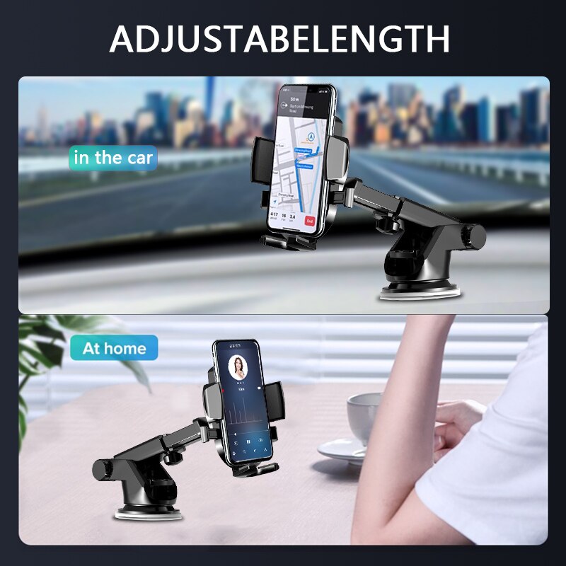 LISM Sucker Car Phone Holder Mobile Phone Holder Stand in Car No Magnetic GPS Mount Support For iPhone 11 Pro Xiaomi Samsung