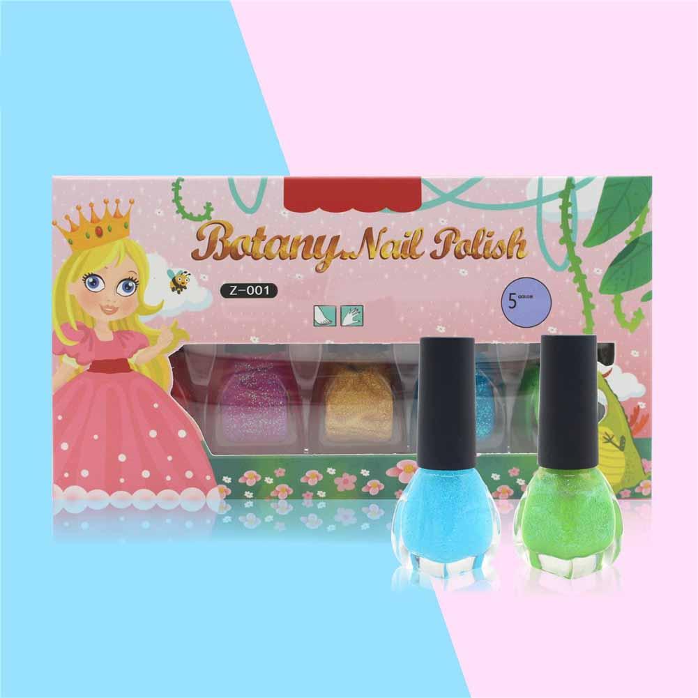 Children's Nail Sticker Makeup Set Washable Girl Nail Polish Nail Sticker Set Pretend Play Toys Children Girls Makeup Toy