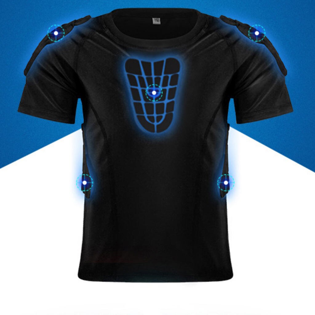 Breathable Football Padded Shirt Goalie Pad Base Layer Body Protector Guard