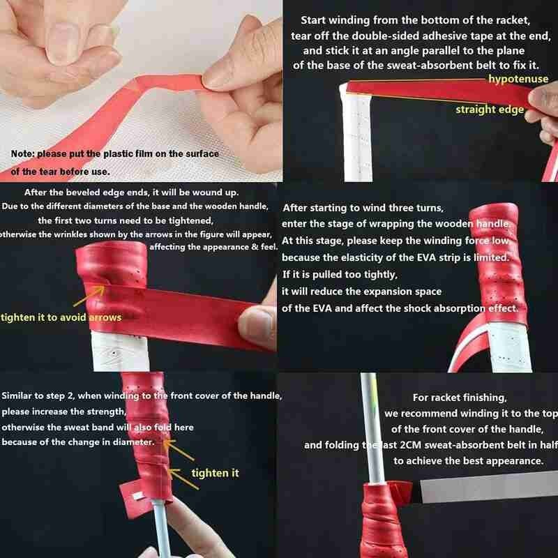 Sport Over Grip Zweetband Tennis Overgrips Tape Badminton Grips Wortel Zweetband Kleverige Racket Ademend Kiel Anti-Slip Coat P7I7