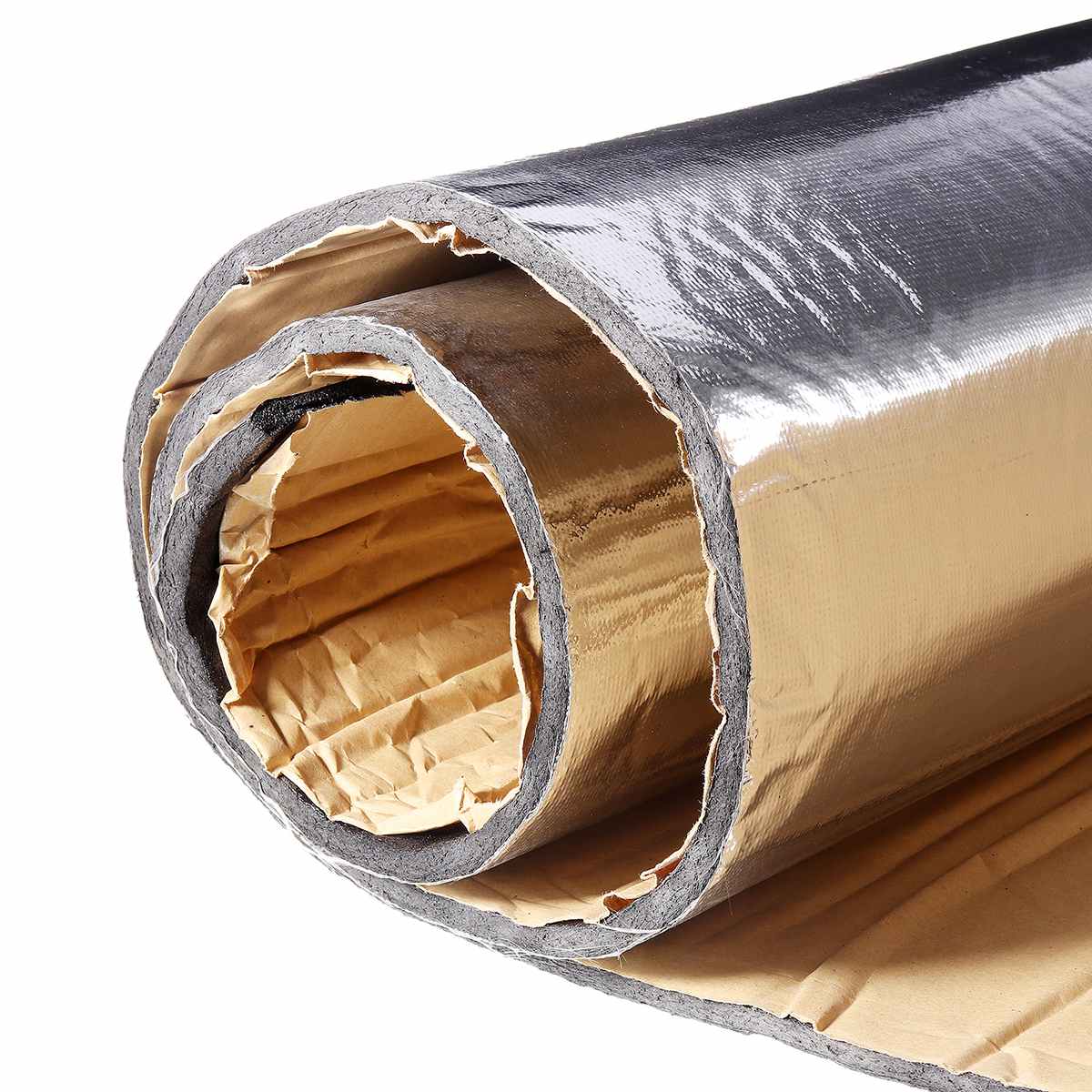 140x100cm 6mm Upgraded Heat Insulation Cotton Noise Insulation Car Sound Proof Insulation Engine Firewall Heat Aluminum Foam