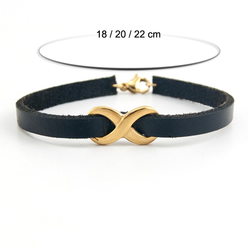 Oneindige Rvs Charm 8 Vorm Sieraden Infinity Armband Voor Mannen Vrouwen Sieraden Pulseira Bileklik Bangle