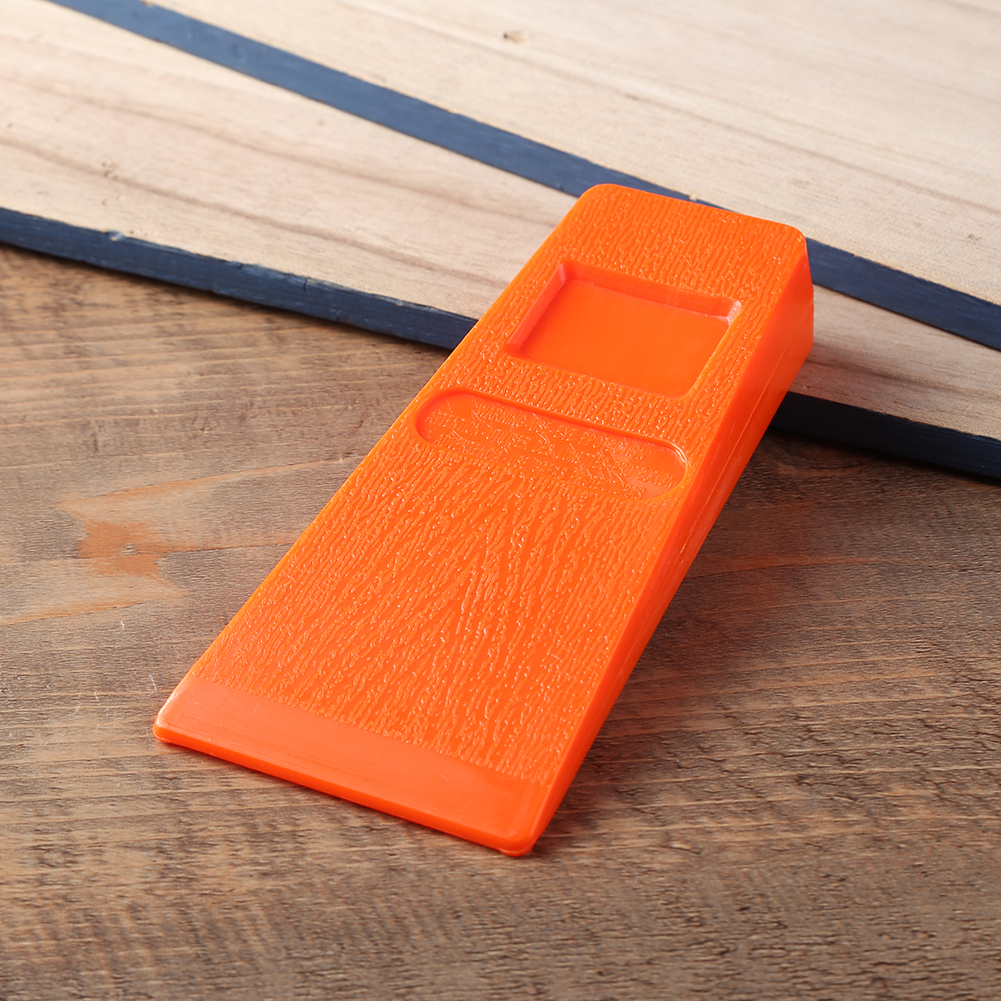 Orange Plastic Durable Felling Wedge Felled Chock Tree Cutting Wedge Spiked Wedge Woodcutting Tool 14cm 2 Pcs