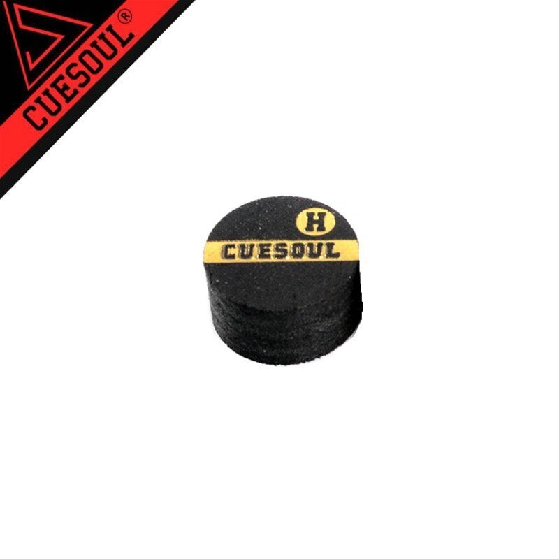 Cueshoul-tacos de billar de cuero cocido de 6 capas, 10mm de diámetro, S, M, H: H 1PCS