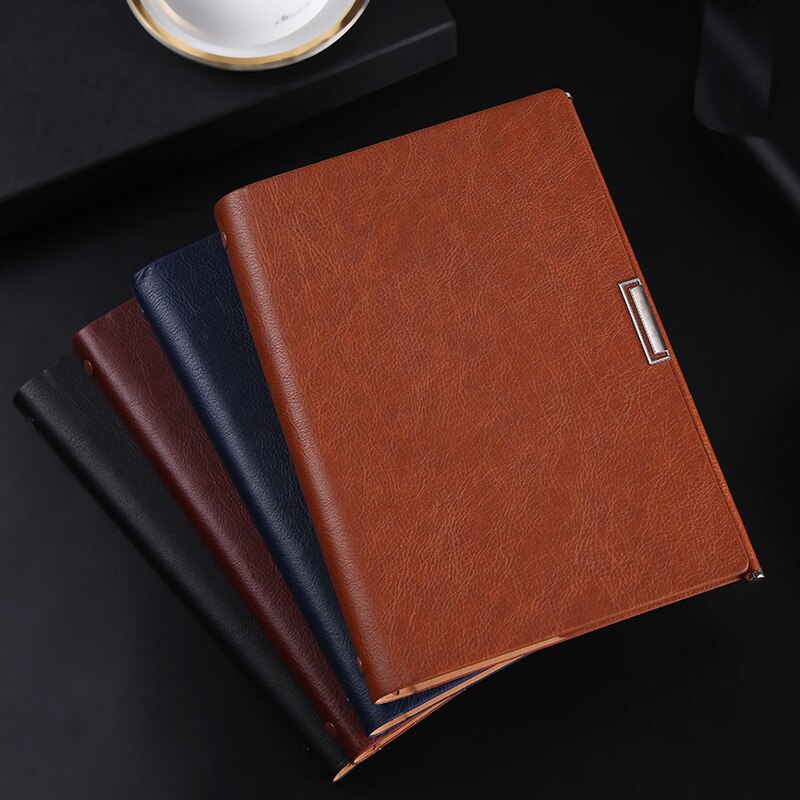 A5 Loose-leaf Notebook School Supplies High PU Notebook Planner Notepad Meeting Record Book Business Office Book