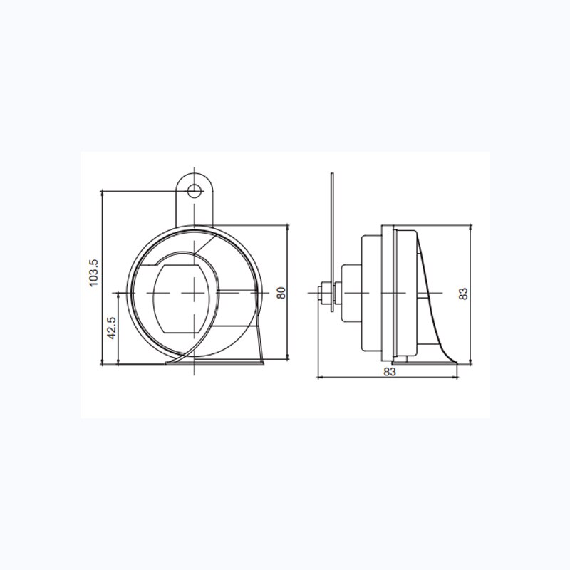 Bosch – escargots électriques universels, klaxon innovant et étanche, Super ton, 12V 24V, pour voiture Toyota, 2 pièces, 115db
