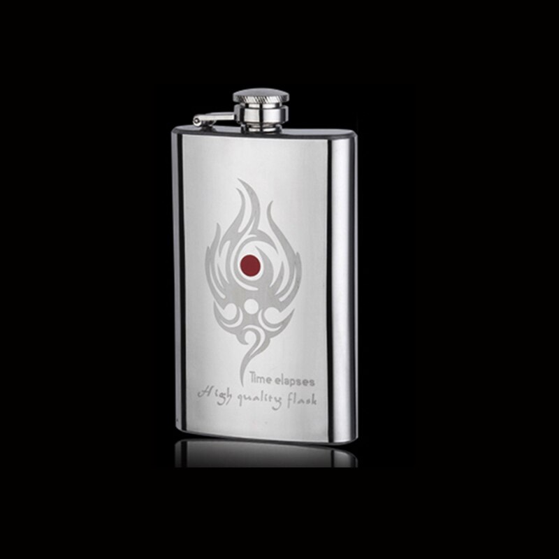 Flagon my liqueur Whisky alcool vodka hanche | Miroir , dessin en acier inoxydable, style , vodka hanche bouteille à vin d'extérieur Portable: E pattern