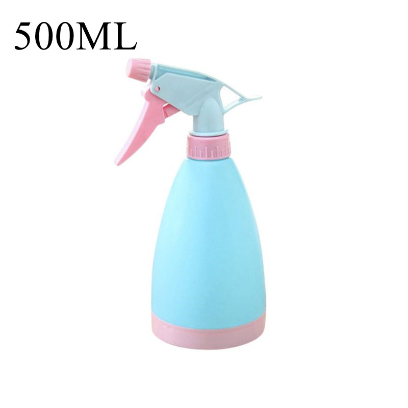 500ml Portable Garden Spray Bottle Mini Plastic Sprayer Garden Balcony Plant Watering Spray Bottle Gardening Watering Can: blue