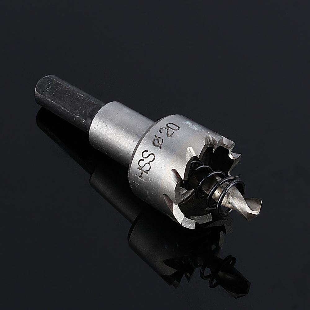 Taladro cortador de sierra con agujero de Metal de 16mm-32mm, Broca de Carburo de aleación para placa de acero inoxidable, Kit de sierras perforadoras de Metal de alta resistencia