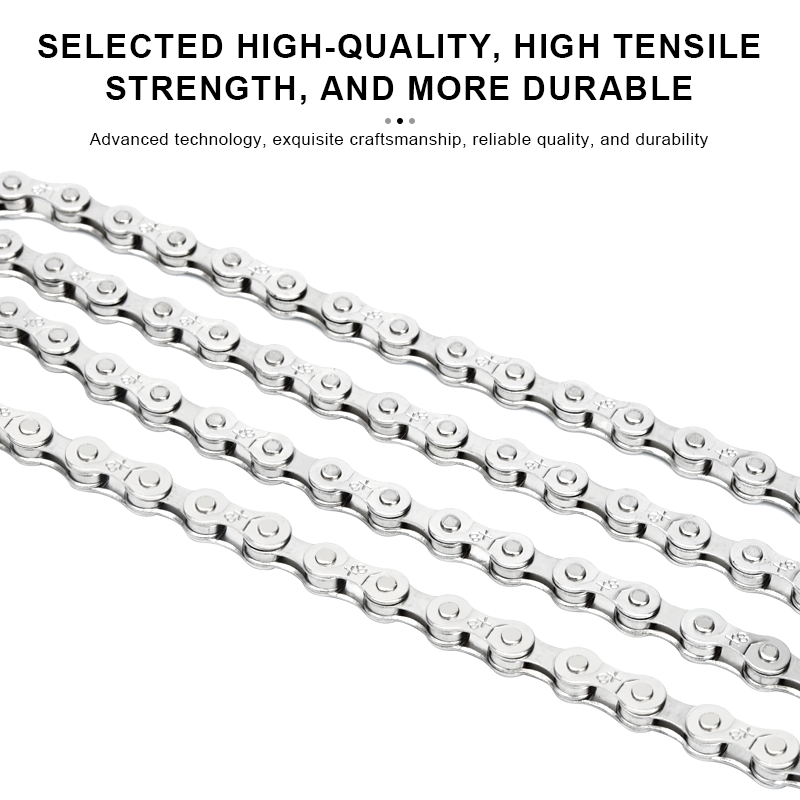 RIDERACE Catena per bicicletta ultraleggera 116L 8 9 10 11 12 velocità Argento Oro per ciclismo su strada montagna MTB bicicletta Catene a maglie variabili