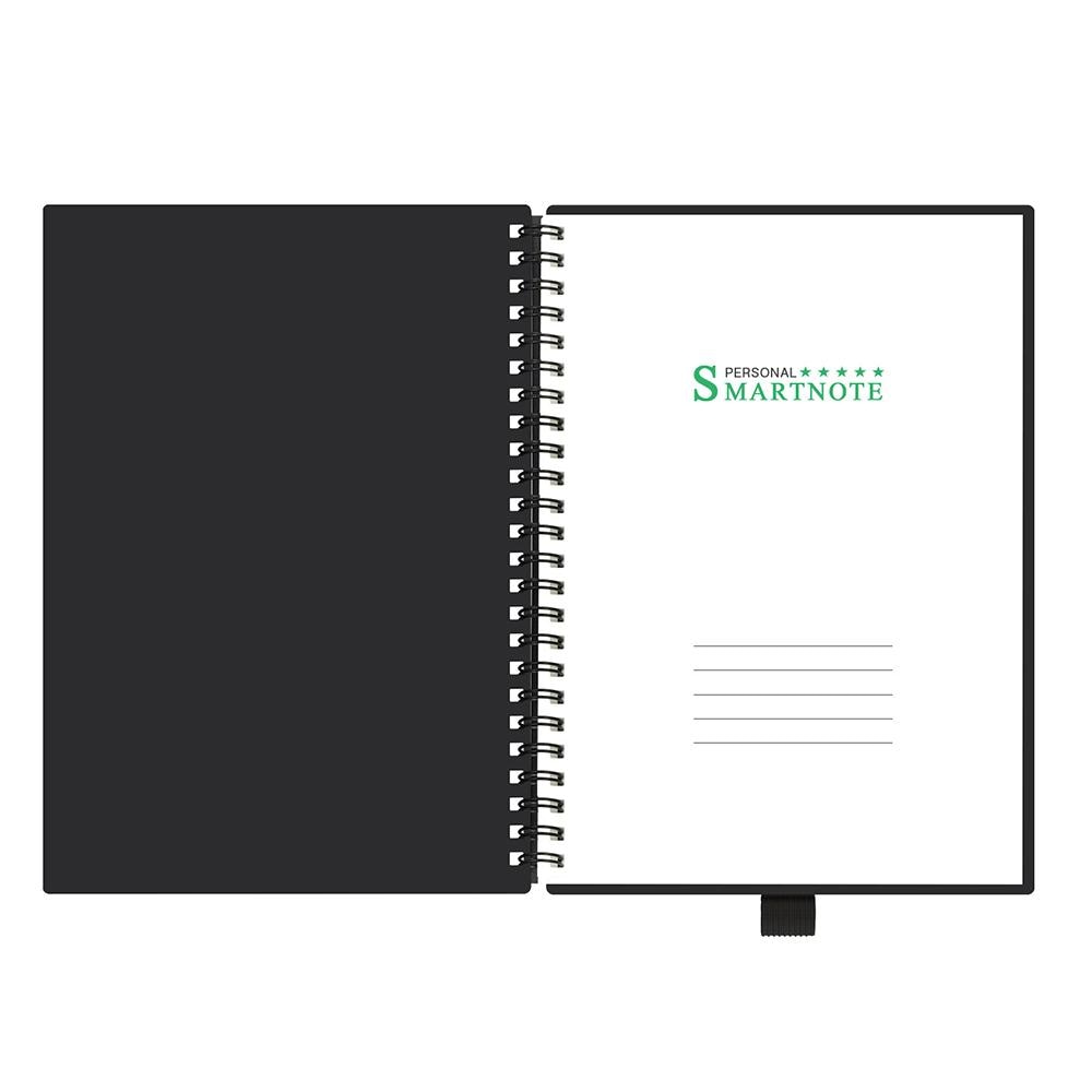 Smart Herbruikbare Uitwisbare Spiraal A5/B5 Notebook Dagboek Journal Kantoor School Reizigers Tekening Zwart Met 15S Uitwisbare gel Pen