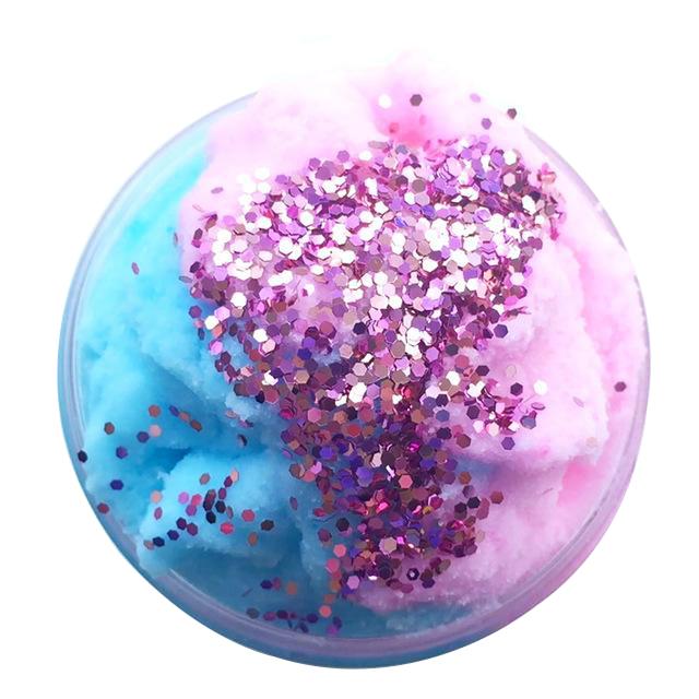 Magia Argilla Colore Nube Slime Squishy Profumato Mix Soffici Slime Stucco Pendenti E Ciondoli Aggiunta Fai da Te Argilla Polimerica Kit Giocattoli per I Bambini: Blue Pink