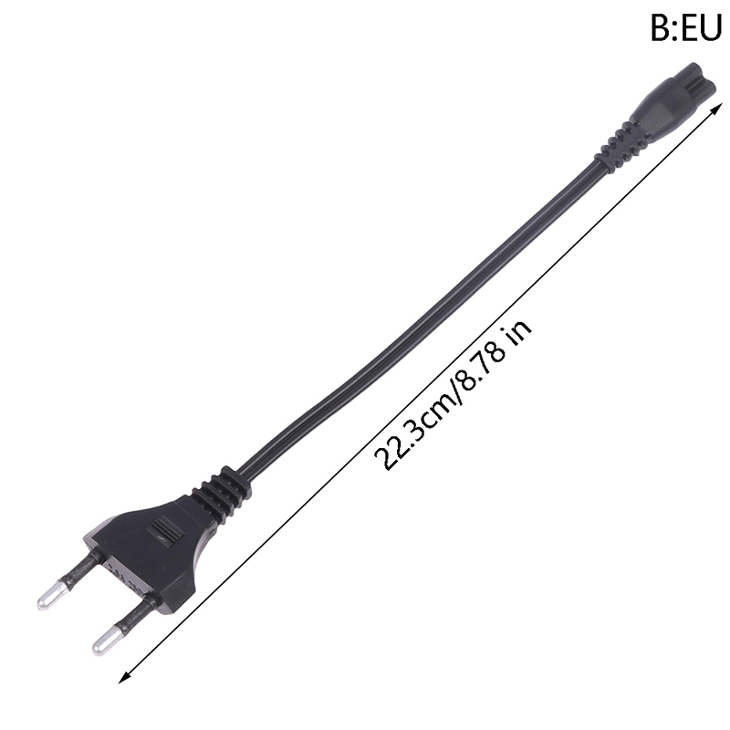 Flashlight Charging Power Cord 220V 110V Direct Charging Universal Double Hole Light Charger For Rechargeable Flashlight EU US: black