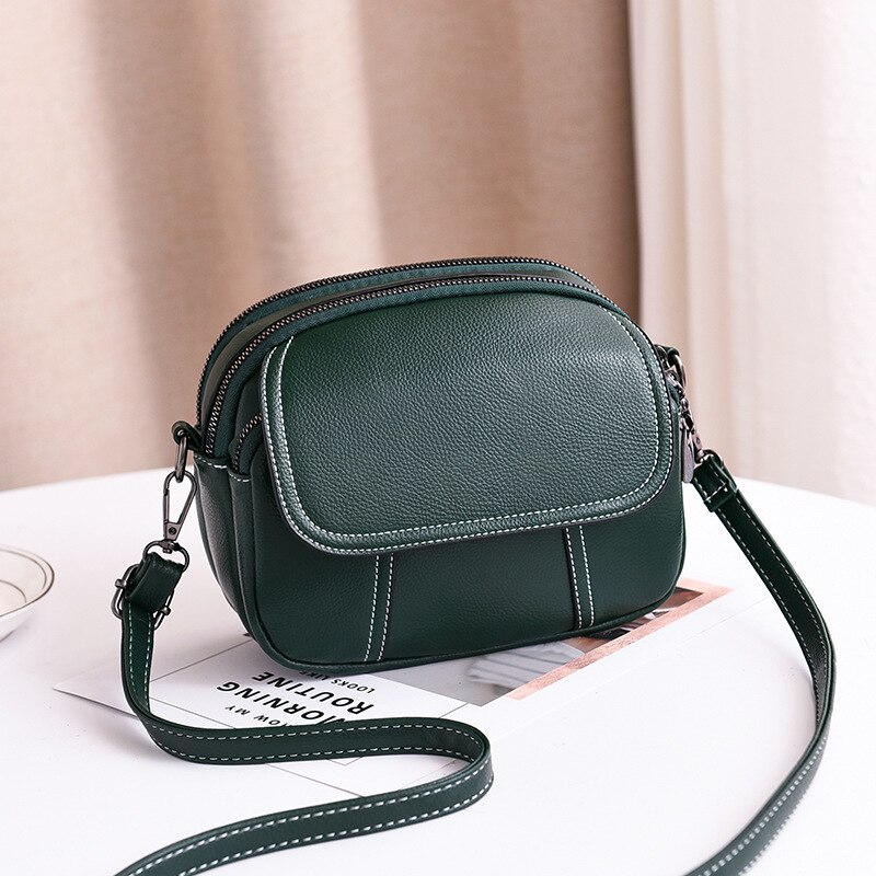 Borse da donna di moda borsa a tracolla in morbida pelle Pu borsa a tracolla piccola da viaggio Casual da donna di alta qualità 2022 Sac: Green crossbody bag