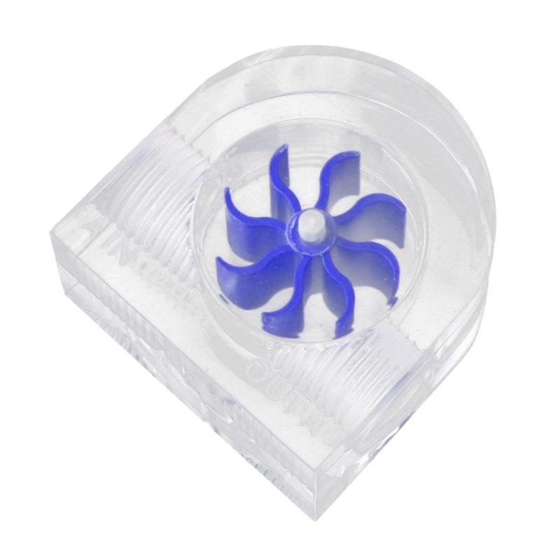 Misuratore di portata d'acqua PM2A Misuratore di portata semicircolare raffreddato ad acqua per computer Girante leggero e sottile migliore vendita: Blu