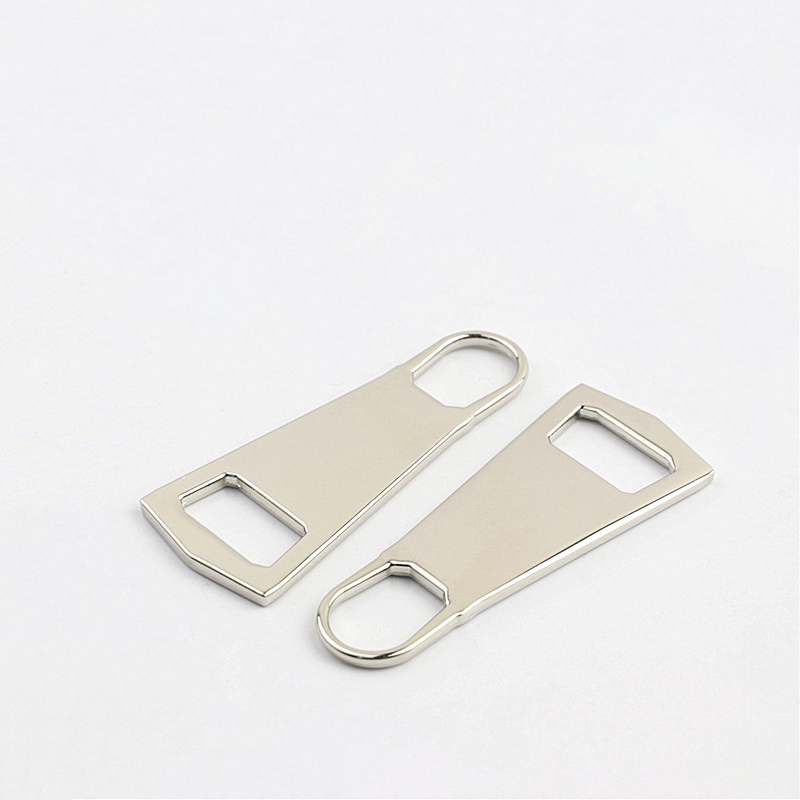 Deslizadores de cremallera de Metal, kit de reparación de cremalleras para chaqueta, extractor de bolsas de mano, BILLETERA, accesorios de costura, 5 piezas, 15 #: Silver-Metal Pull