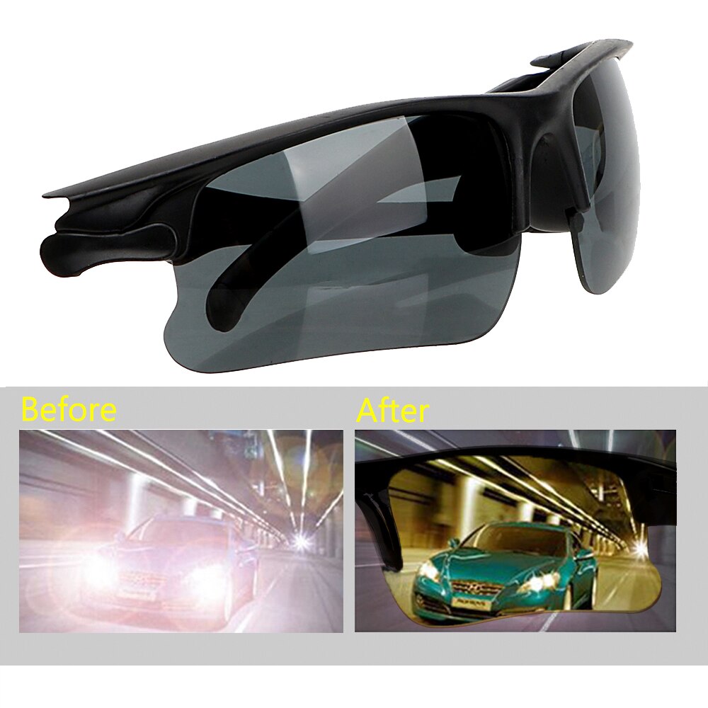 FORAUTO Night-Vision Glasses Protective Gears Sunglasses Driving Glasses Anti Glare Night Vision Drivers Goggles