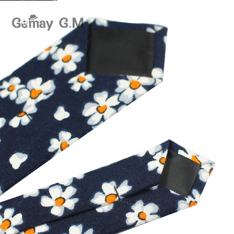 Märke bröllop bomull blommiga slipsar för män kostym smala herr slipsar gravatas slim corbatas vestidos hals slips cravat brudgums slips