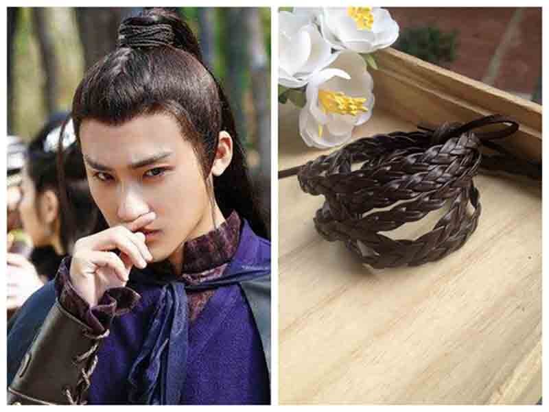 Bandeau à cheveux chinois ancien pour homme et femme, accessoire Hanfu Vintage, coiffure pour homme et femme