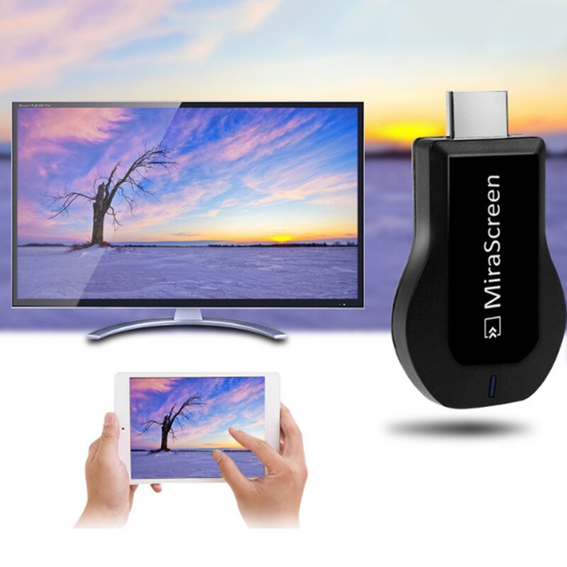 Mirascreen-receptor de pantalla Wi-Fi, llave electrónica para TV con HDMI de 128MB, DLNA Airplay Miracast, adaptador de Airmirroring para Windows S10