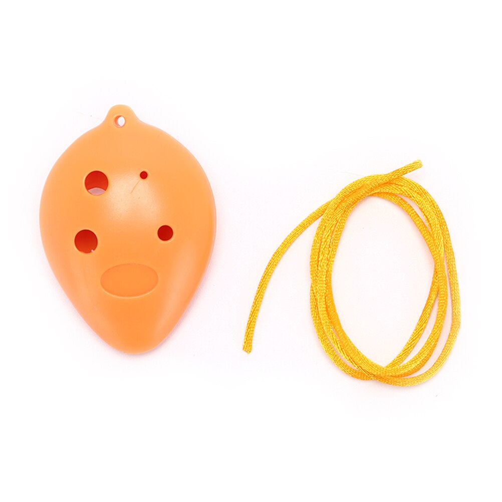 Irin 6 Gaten C Ocarina Voor Beginner 6 Hole Ocarina Plastic Treble: Orange