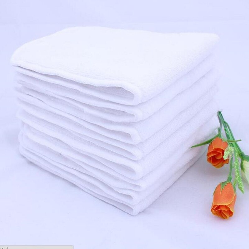 Sunny ju 5 STKS/PARTIJ 3 lagen Inserts Microfiber Katoen Zachte Baby Luiers Wasbare Herbruikbare Baby Luiers Nappy Gloednieuwe