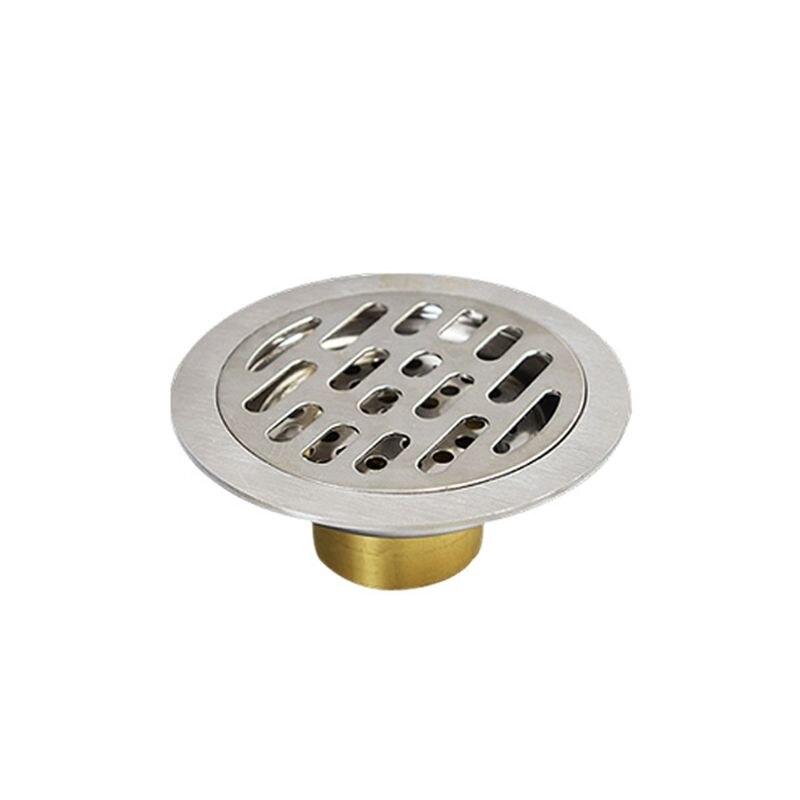 Stainless Steel Insert Round Floor Waste Bathroom Shower Room Invisible Floor Drain Fast Drainage Odor-resistant