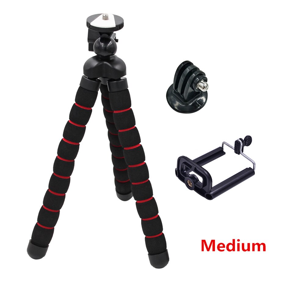 Mantona Armadillo 28 cm mini-fotostatief, flexibel pocketstatief met een draagvermogen tot 3 kg, 360° kogelkop, compatibel met GoPro Hero, Insta360